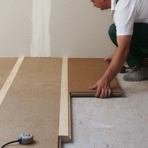 Fibra di legno CAM FiberTherm Floor installazione pavimento